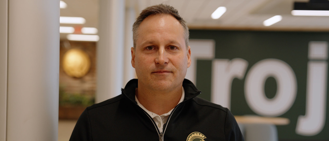 Iowa City West High School principal and University of Iowa College of Education alumnus Mitch Gross 