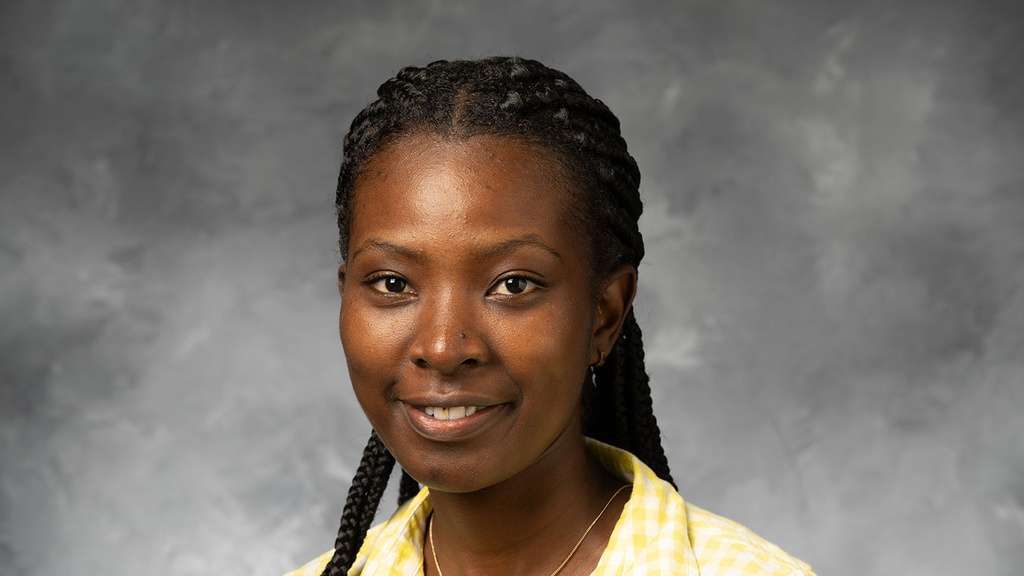 asmin Msuya, a PhD student in the literacy culture, and language education program